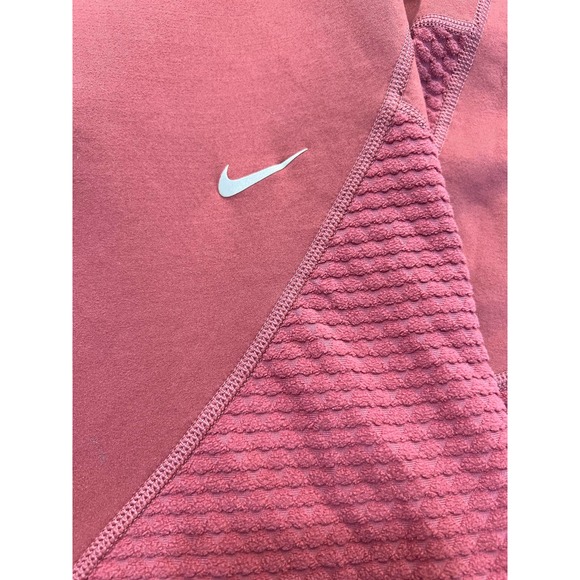 Nike Pro Icon Clash Women's Leggings  Claystone Red/Metallic Gold Large - Picture 6 of 8